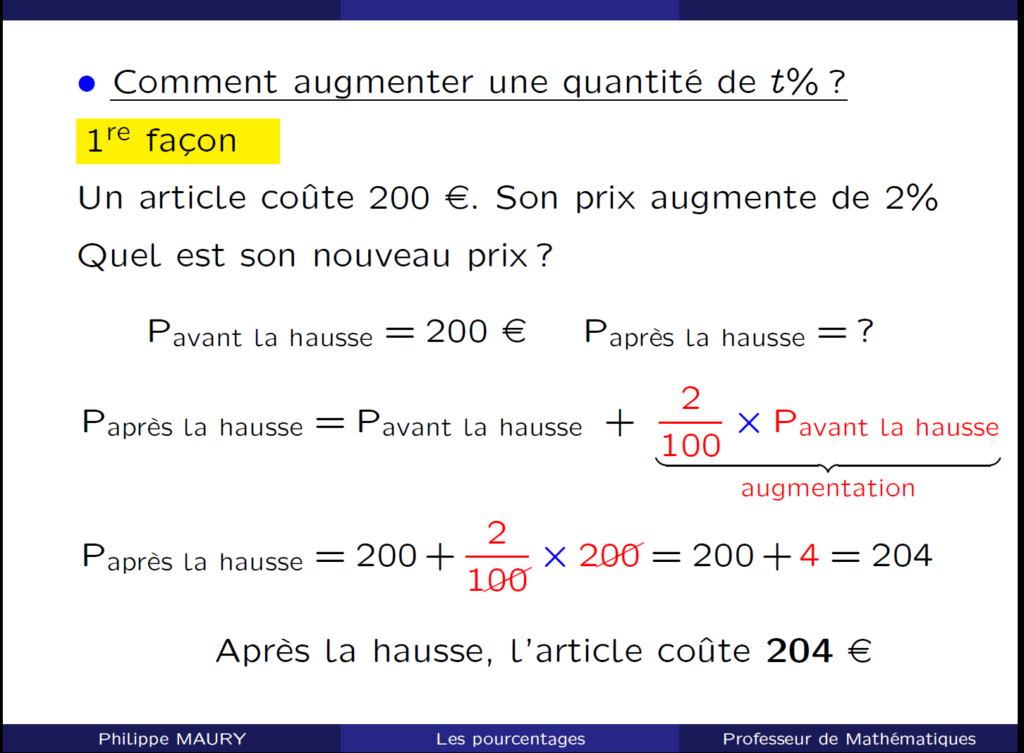 Comment Maîtriser Les Pourcentages ? - Cours AB Carré